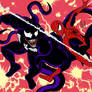 Venom Chasing Spider-Man!