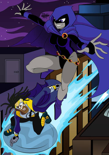 Static Shock and Raven [COMM]