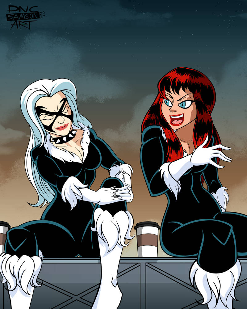 Mary Ratzinger Cat Mary Jane and Black Cat by DNCSamsonART on DeviantArt