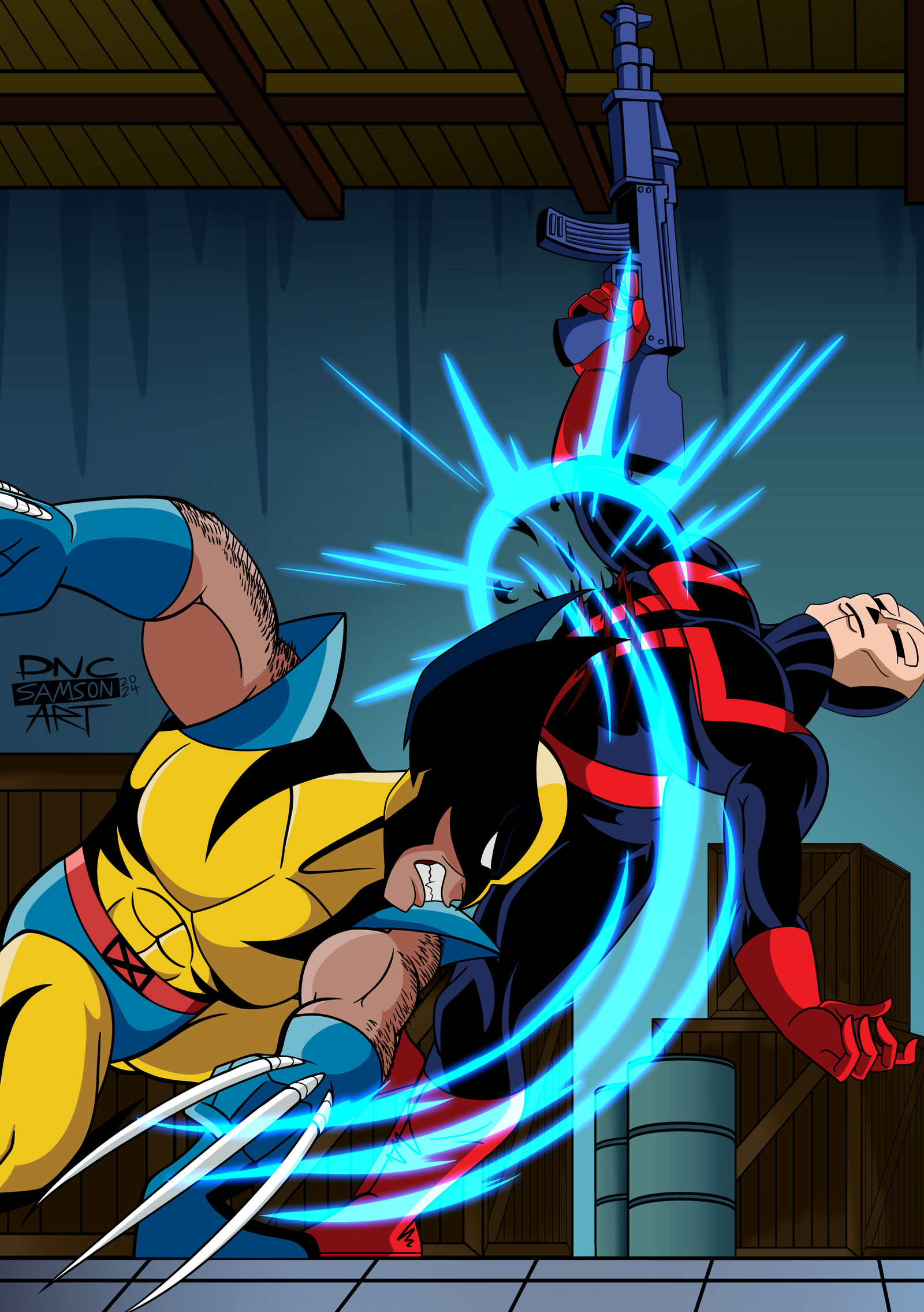 Wolverine Red Guard Wolverine Lashes The Hellfire Club Guard by DNCSamsonART on DeviantArt