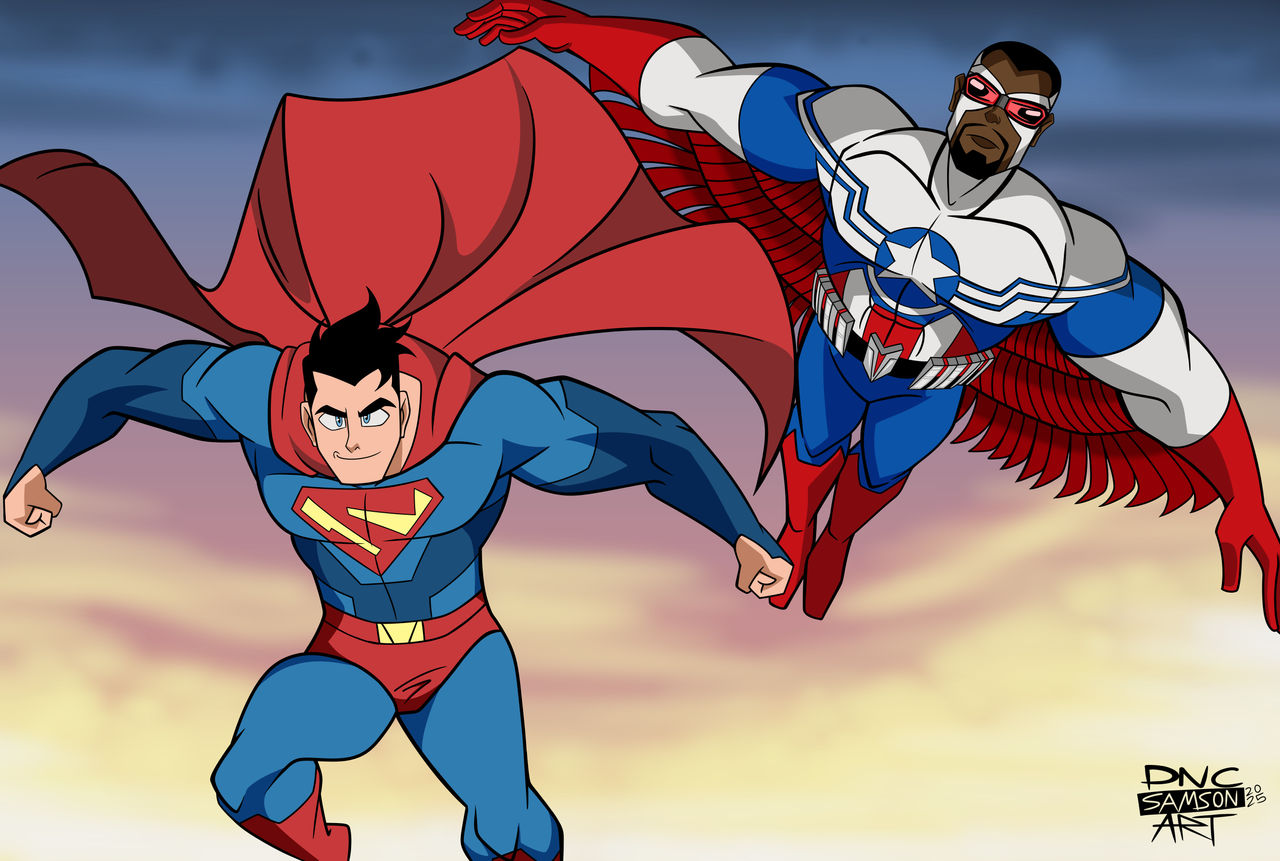 Superman Samson Superman And Captain America II by DNCSamsonART on DeviantArt