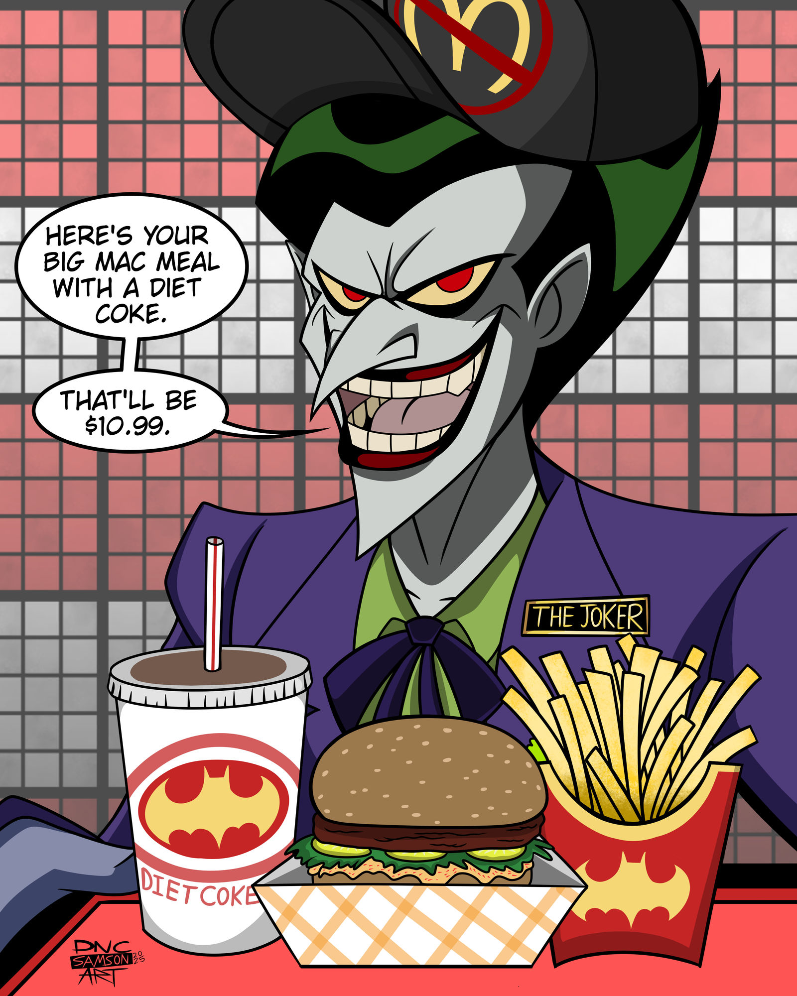 Joker Works For McDonald's by DNCSamsonART on DeviantArt