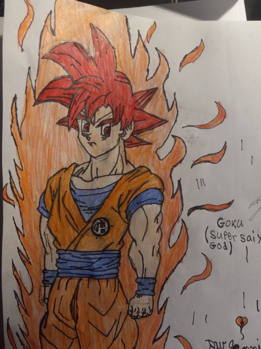 Goku Super Saiyan God by FheR85 on DeviantArt