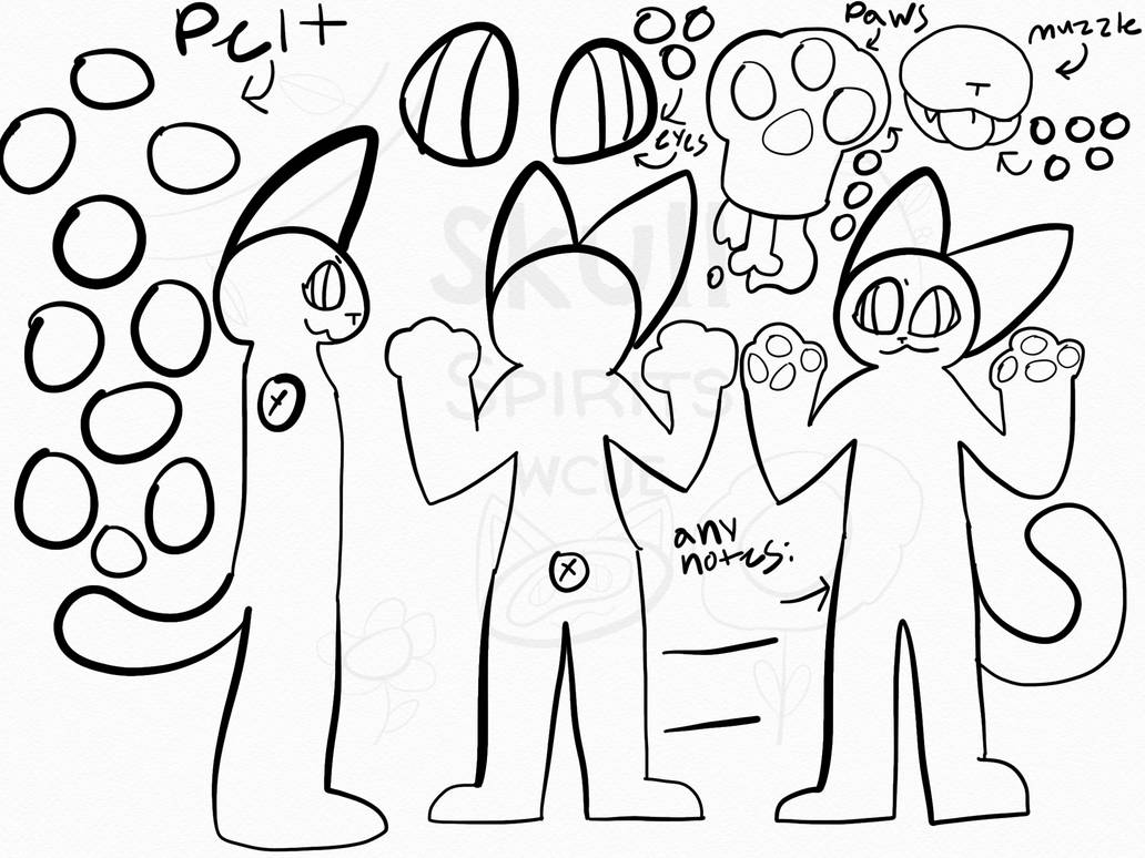F2u Cat Oc Ref Base By Skullspiritswcue On Deviantart F2u Cat Oc Ref Base By Skullspiritswcue On Deviantart