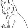 FREE-wolf lineart