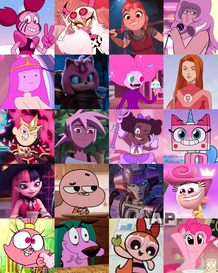 Pink Characters by AvatarPanda10 on DeviantArt