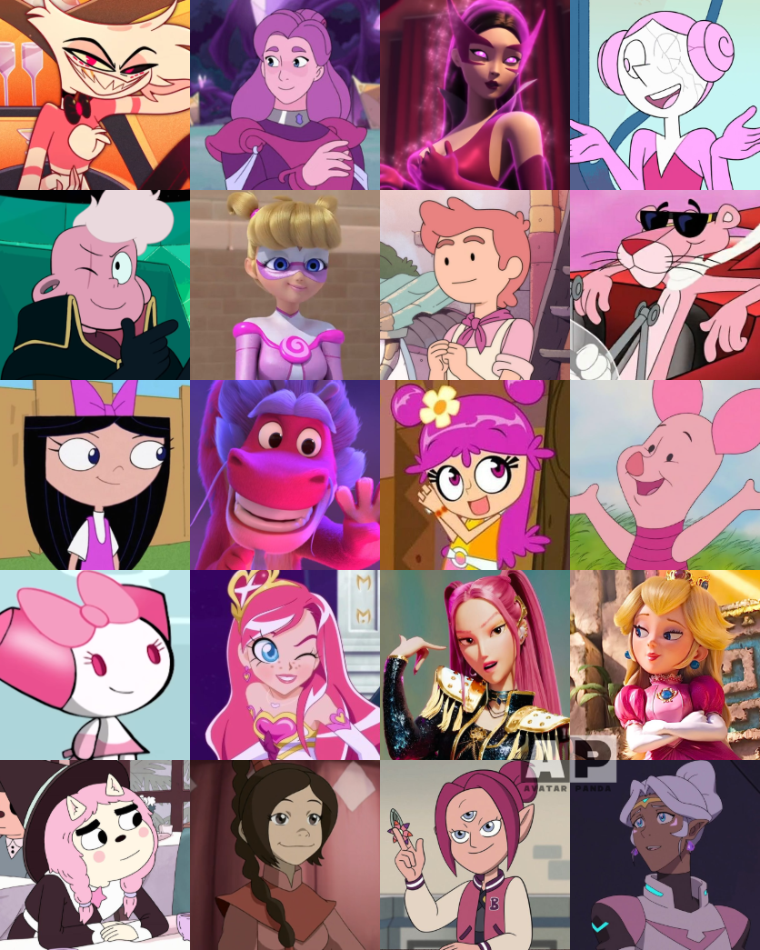 Pink Characters 2 by AvatarPanda10 on DeviantArt