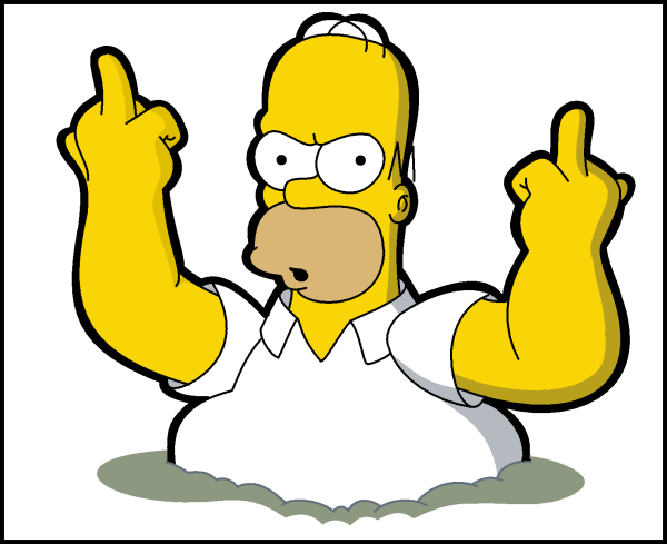 2023 Bart simpson middle finger wallpaper Homer Wallpaper