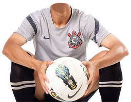 Headless player with a soccer ball