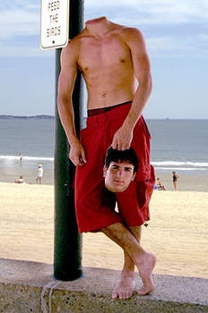 Man waiting with his head on the hand