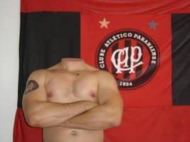 Fanatic soccer supporter