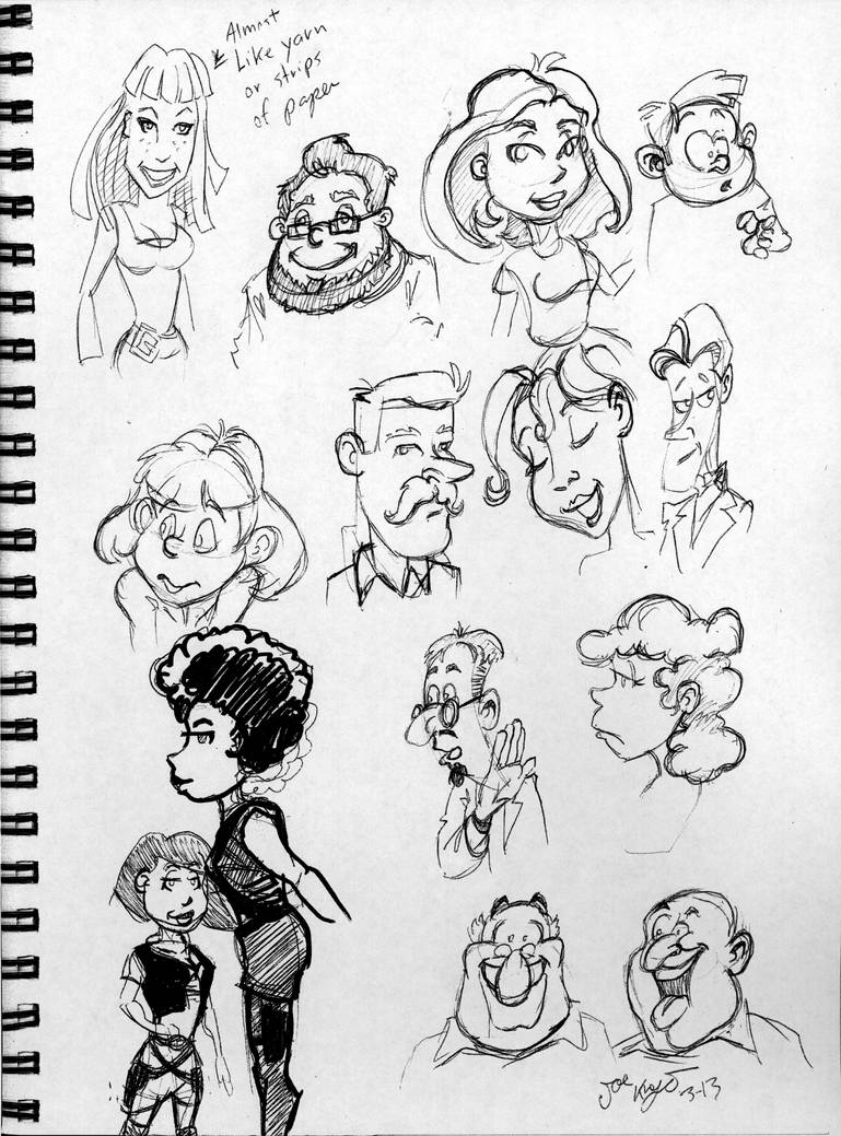 Cartoon characters sketches by joe5art