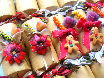 Luxury Christmas Crackers, Polymer Clay Christmas