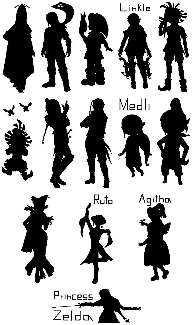 Miiverse Hyrule Warriors Silhouettes by Lengurkur on DeviantArt