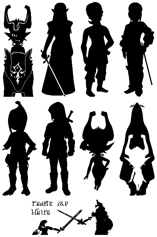 Miiverse Twilight Princess HD Silhouettes by Lengurkur on DeviantArt