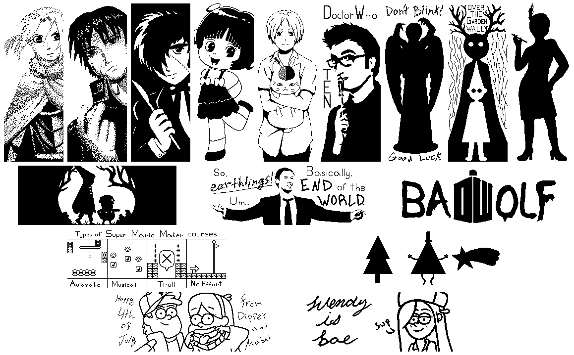 Miiverse Notes Various Miiverse Drawings by Lengurkur on DeviantArt
