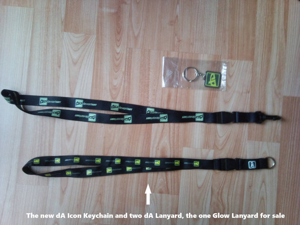 dA Icon Keychain and two dA Lanyard by BanachJowita dA Icon Keychain and two dA Lanyard by BanachJowita