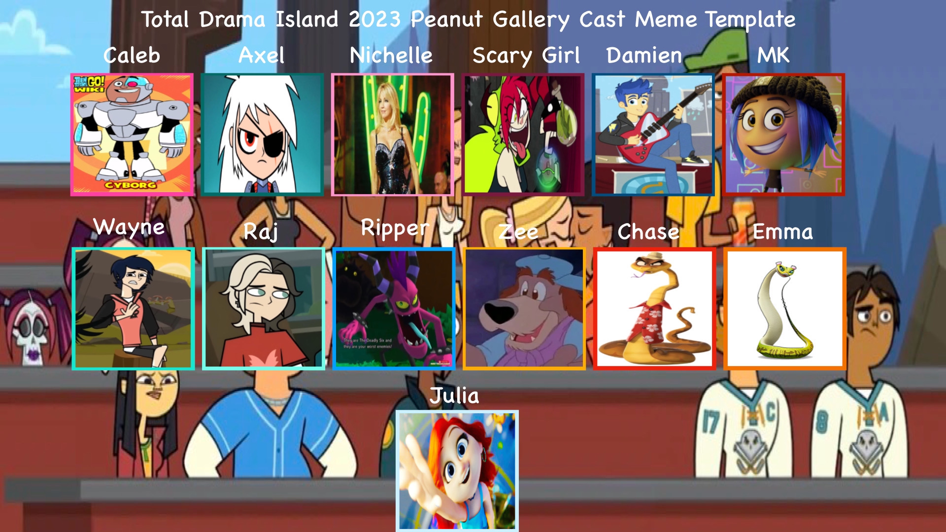 Total drama in 2023  Drama, Total drama island, Cartoon template