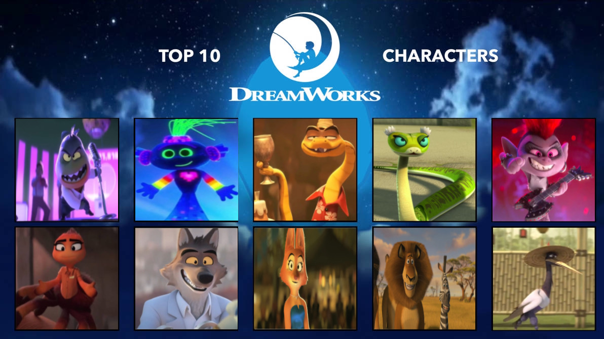 7 Dreamworks Top 10 Favorite Dreamworks Characters by RosyBunny1 on DeviantArt