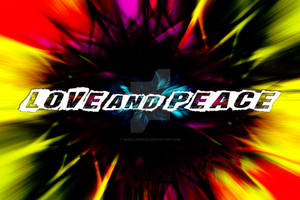 Love and Peace Psychedelic Design