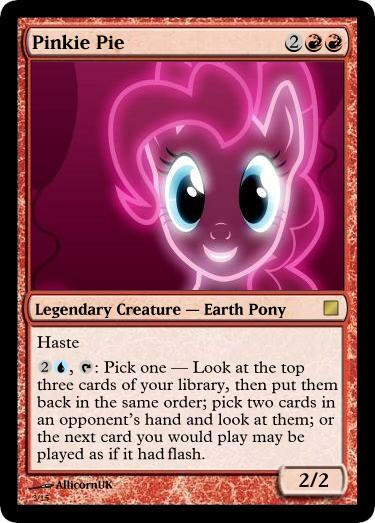 mtg pinkie pie card pinkie pie goes HARD #mtg #magicthegathering #tcg