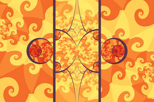 Tiled swirles foci in splits elliptic