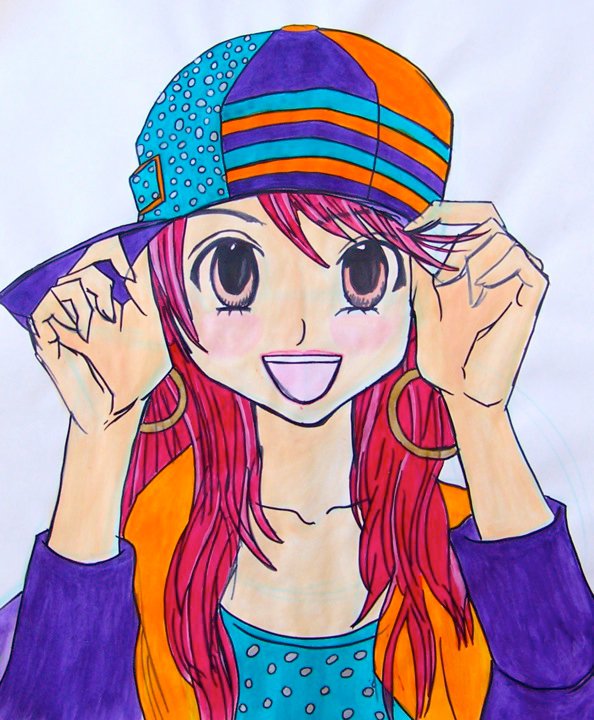 Hip Hop Anime Girl by Lady-Au-Pair on DeviantArt