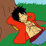 Lounging Luffy