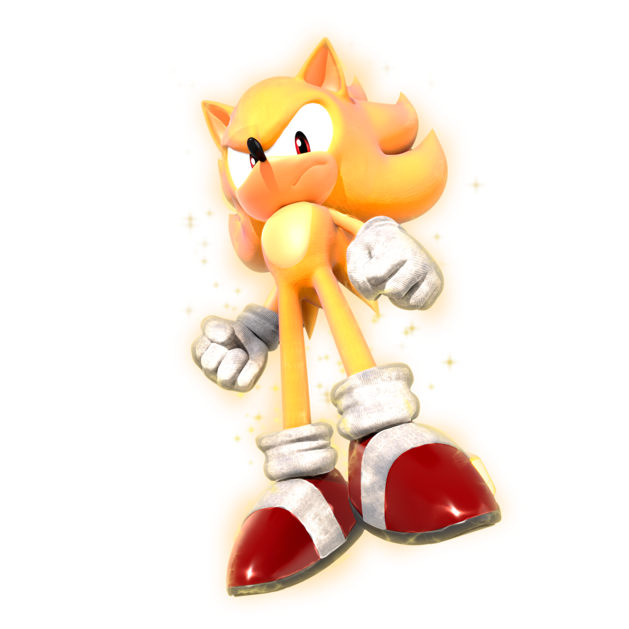 Super Sonic Render by ThatGiygasDoe on DeviantArt