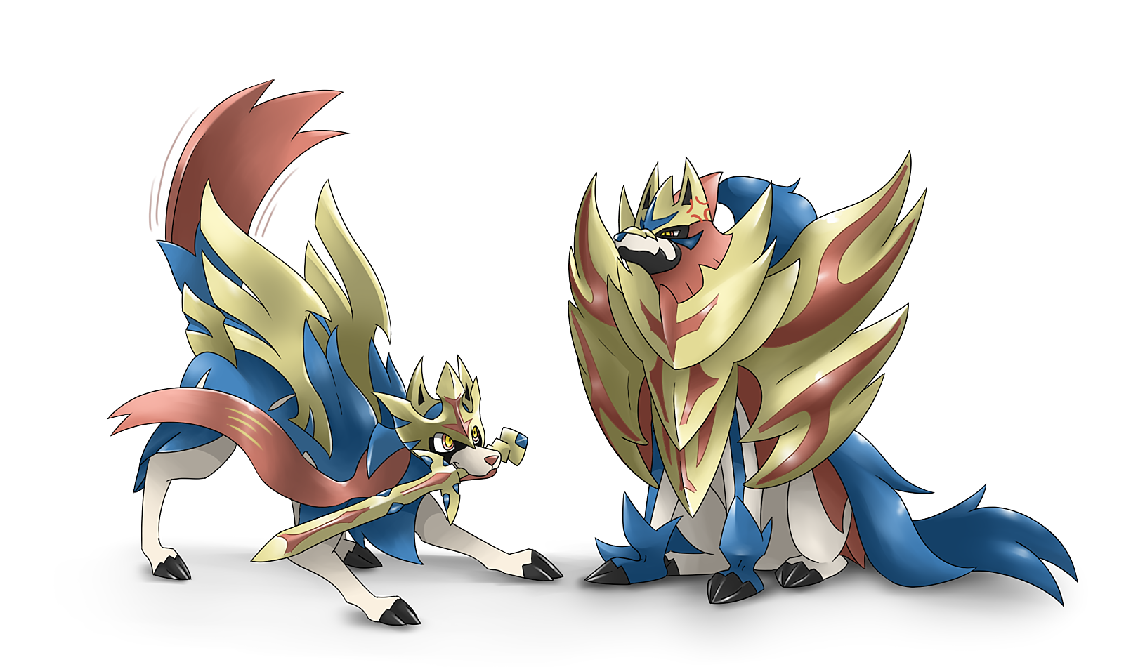 Zacian and Zamazenta by albrt-wlson on DeviantArt