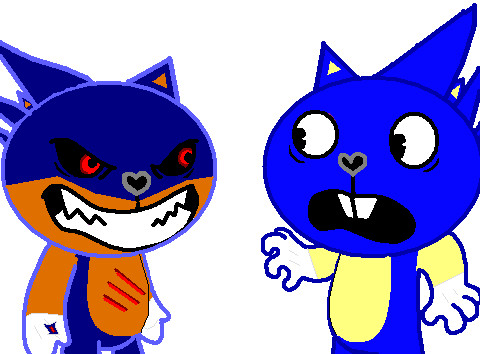 Sonic vs. Evil Sonic HTF Style by mariokidd319 on DeviantArt