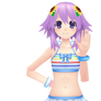 MMD DLC Neptune swimsuit WIP