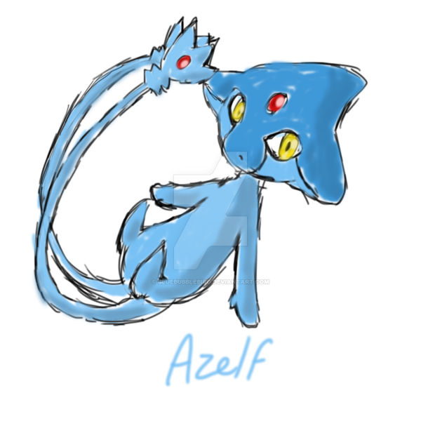 Azelf by BlueBubbleBird on DeviantArt