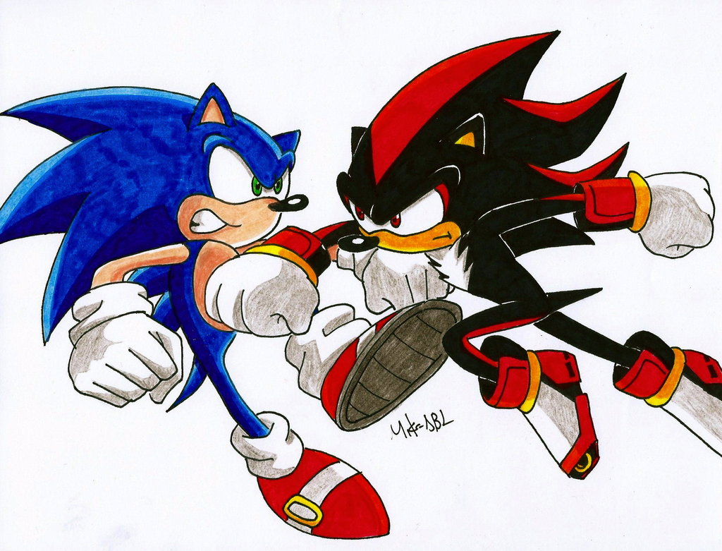 Sonic Vs Shadow by Wolfyaboo on DeviantArt