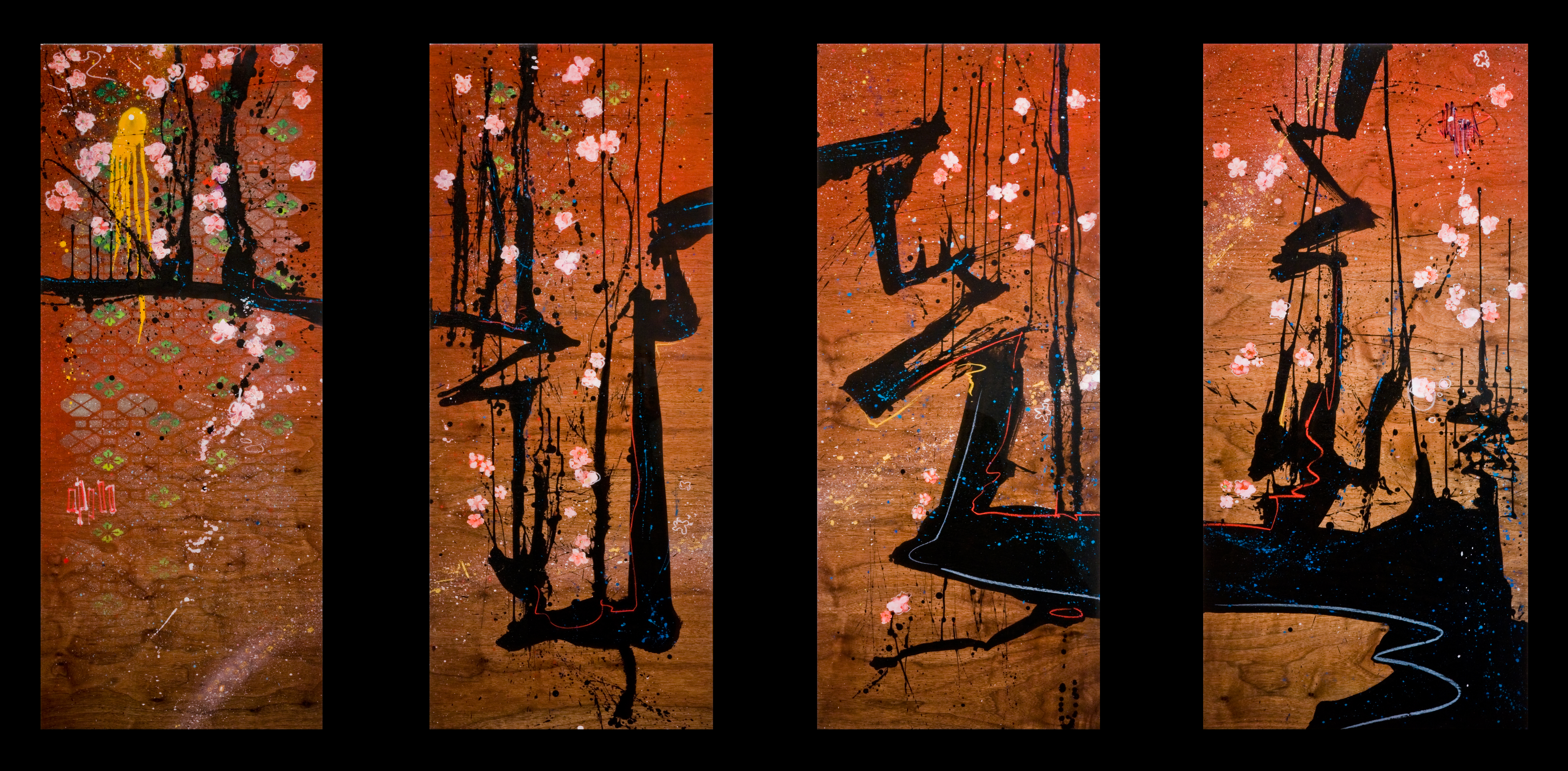 SOLD - Zanka (quadriptych)