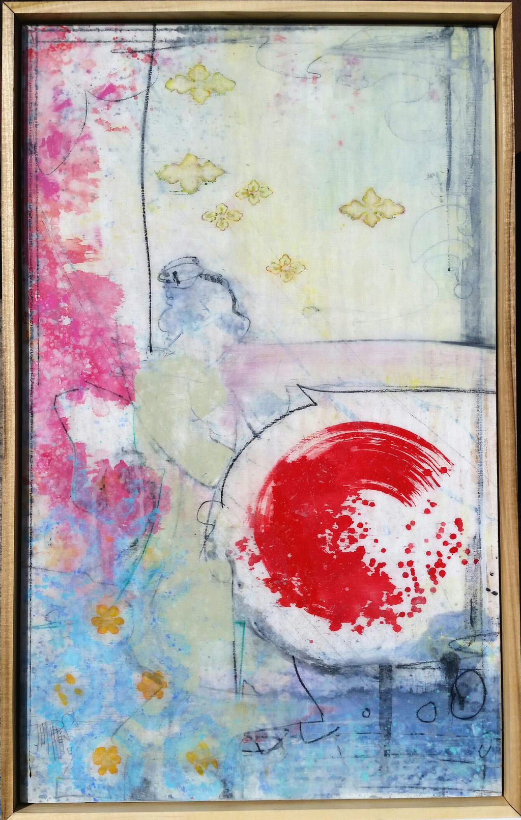 Woman with Red Parasol