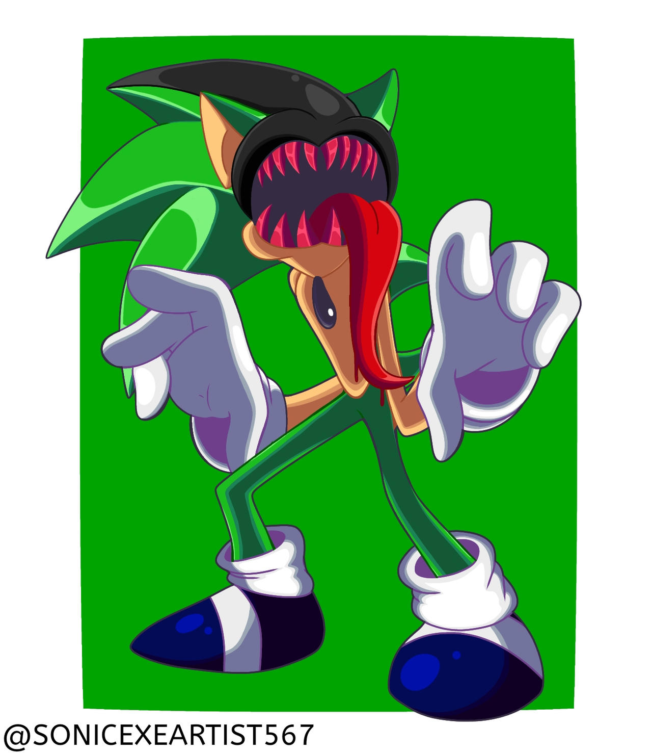 Sonic.EXE (Gorehog) Concept by sonicexeartist567 on DeviantArt
