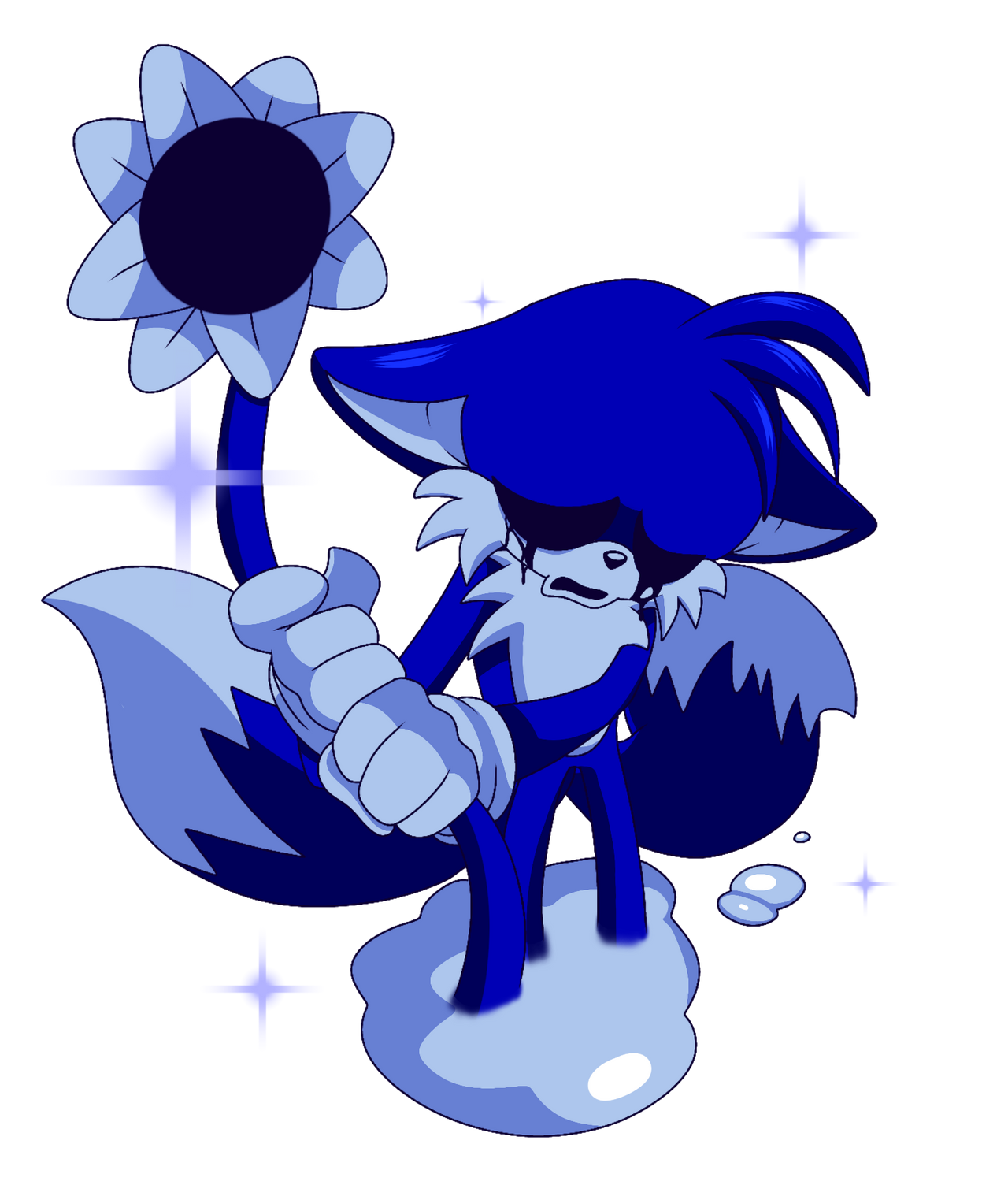 Kax on X: old art i've made about Sonic.exe and Dead Tails, i got inspired  by the Tails design from the unreleased version of the Exe mod in SRB2,  it's a really
