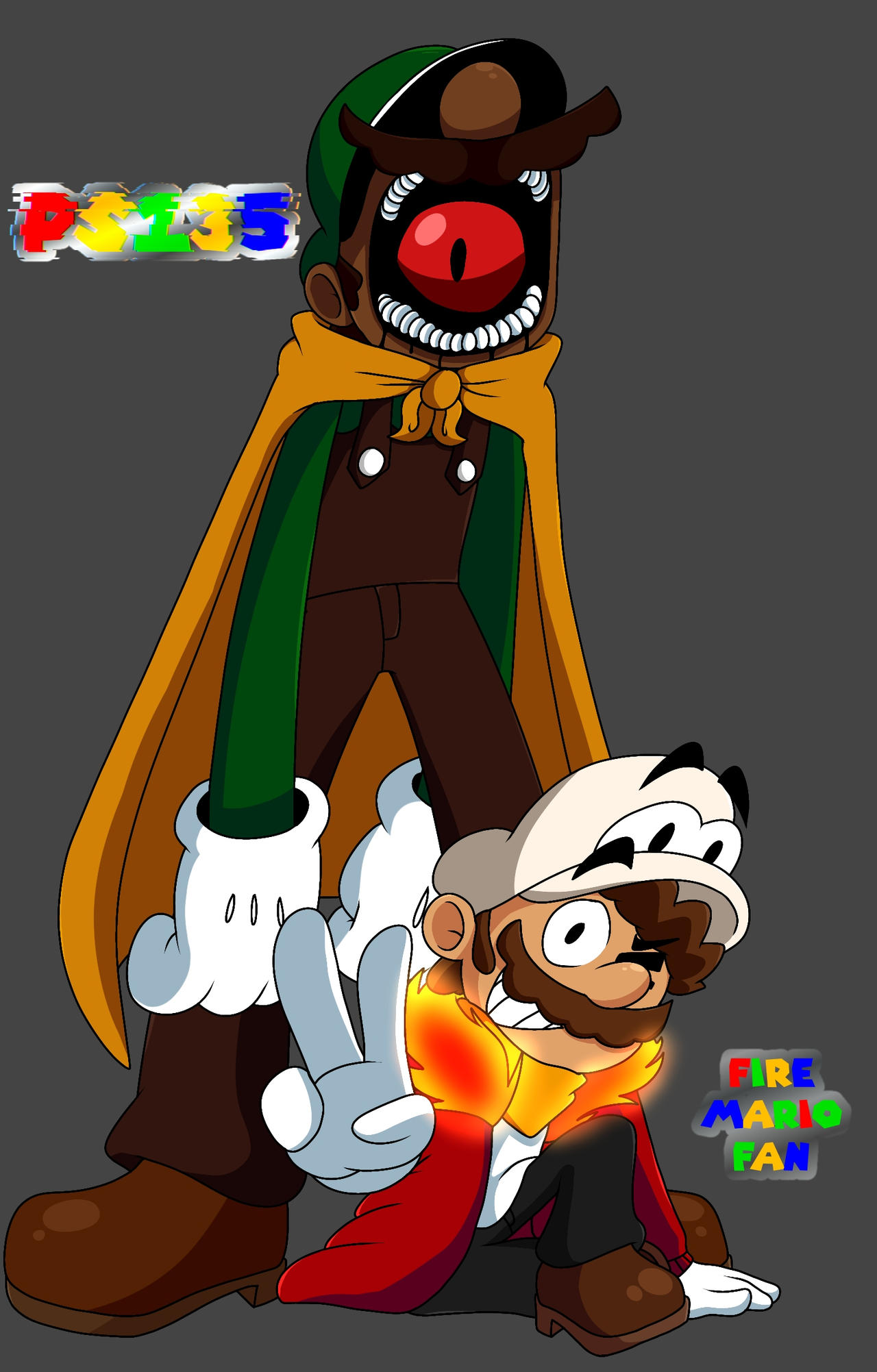 Big Fire Mario Fire Mario Fan and PS135 by sonicexeartist567 on DeviantArt