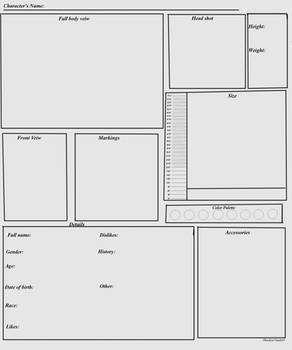 Reference Sheet (Blank)