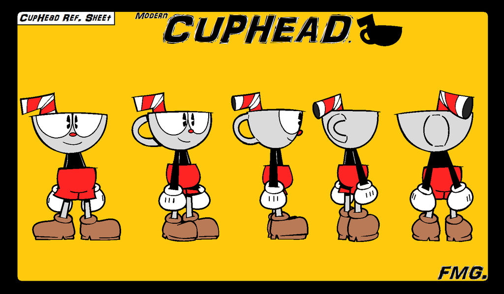 modern CupHead Ref Sheet by FanaMationU on DeviantArt