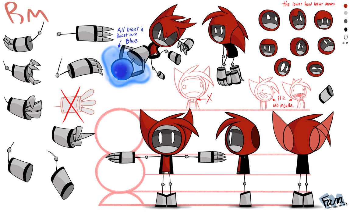 Rm Model Sheet. by FanaMationU on DeviantArt