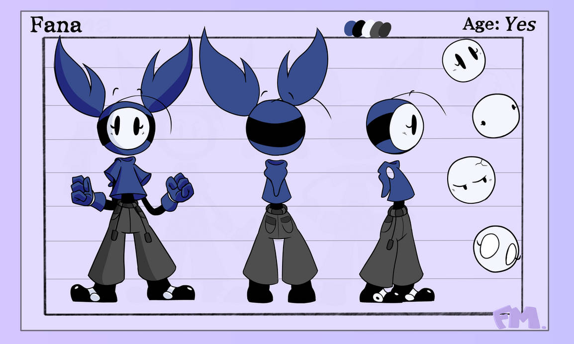 Fana Example Fana Model Sheet (2020-2) by FanaMationU on DeviantArt