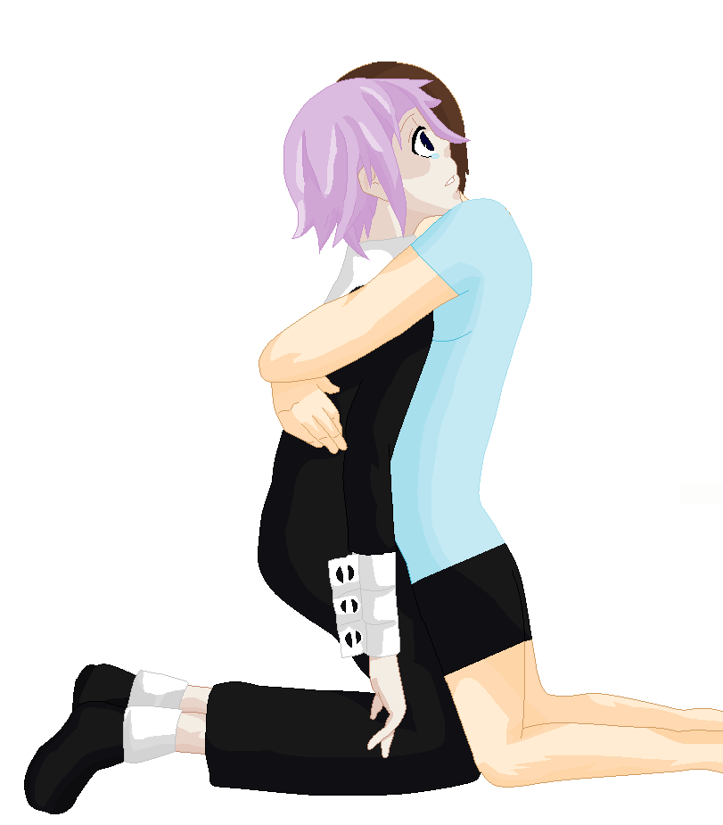 me and Crona hug