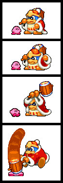 Clobberin' dat dere Kirbeh