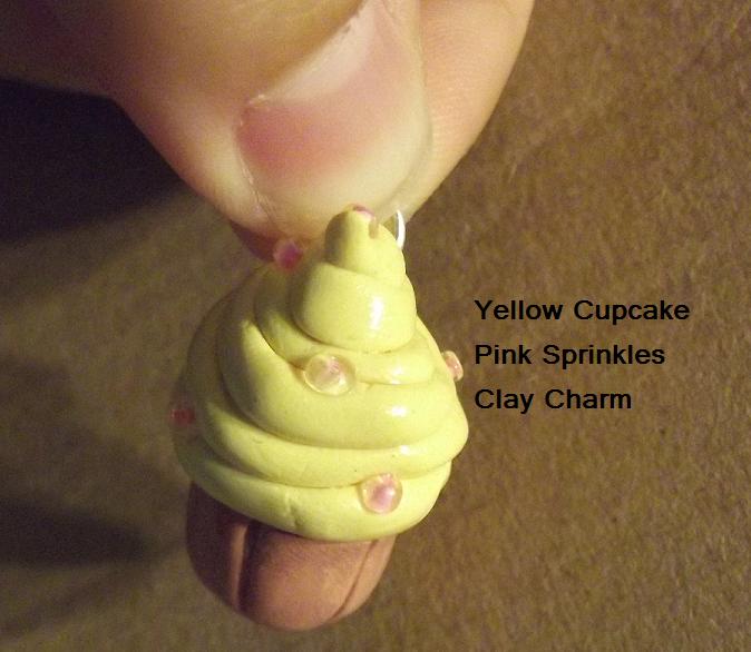 Yellow Cupcake Charm