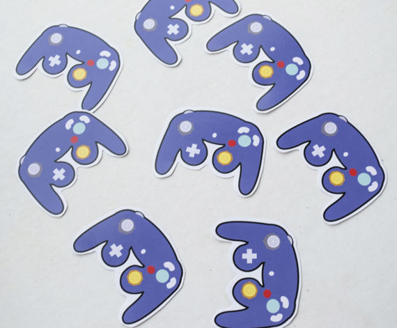 Gamecube Controller Stickers by chkimbrough on DeviantArt