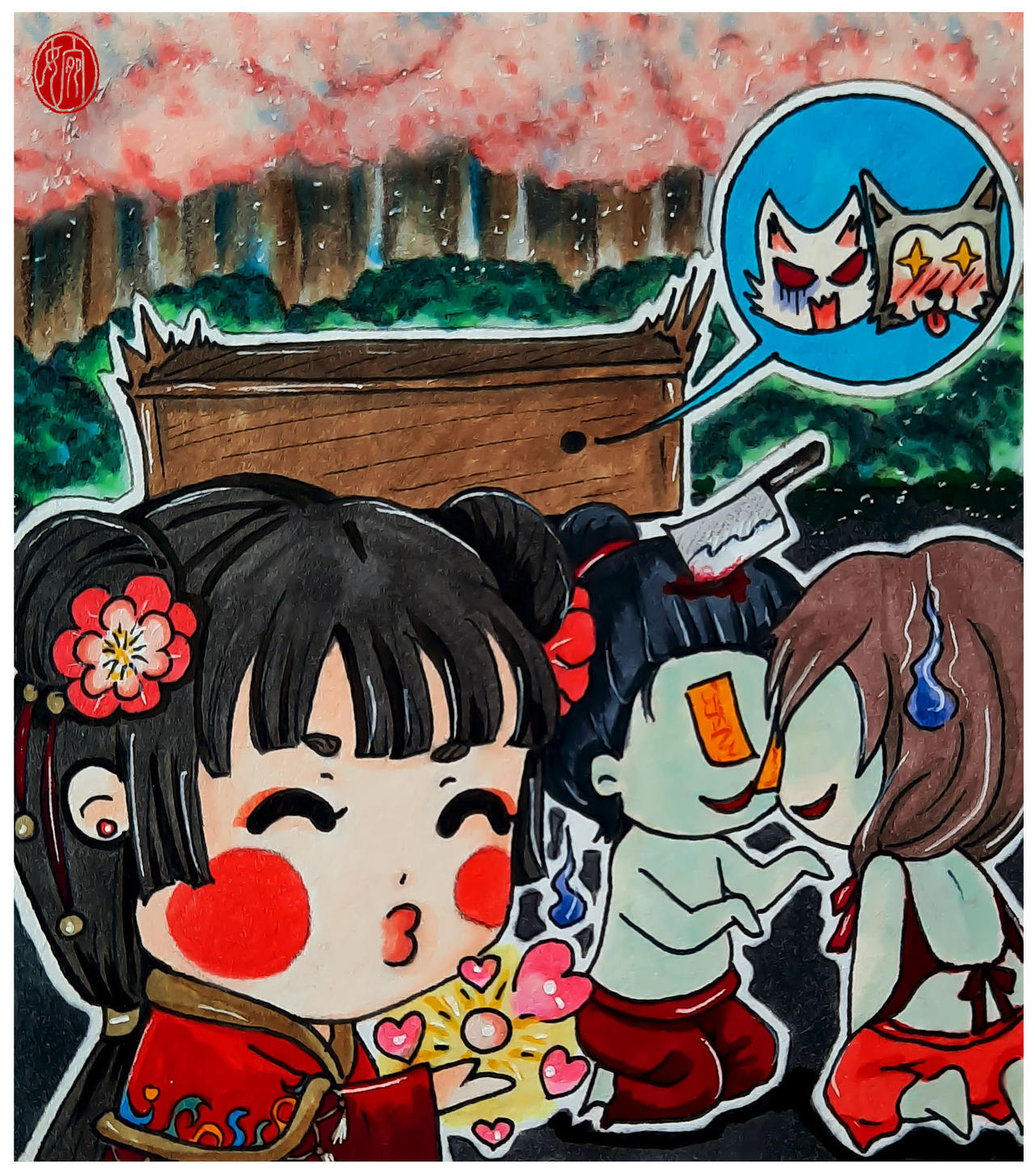 2HA Chibi Fan Arts Chapter 1701 by Hallowie29 on DeviantArt