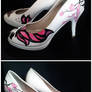 Butterfly - hand painted shoes