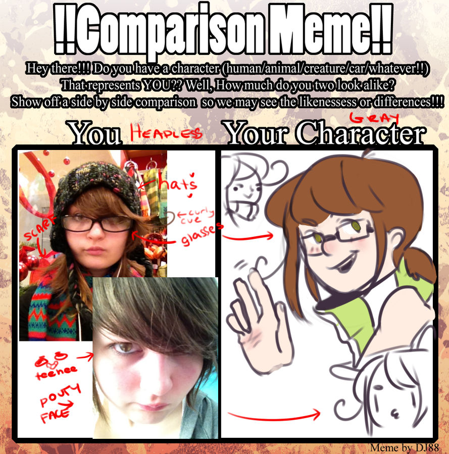 Comparison Humor Comparison Meme by HeadlessHat on DeviantArt